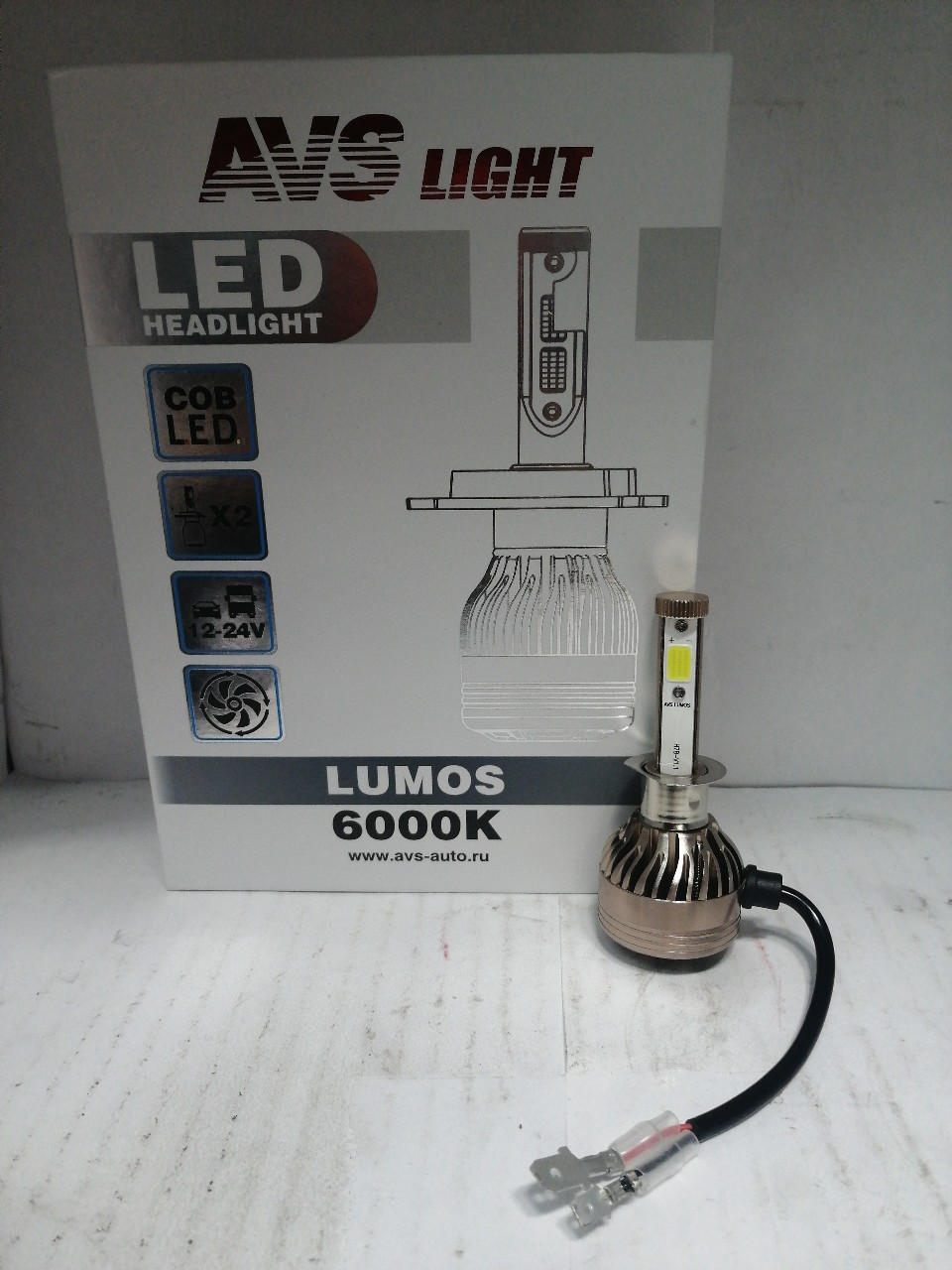 Купить запчасть AVS INDUSTRIAL CO - A07096S Лампа светодиодная AVS Lumos H1.12/24V.30W 2шт.