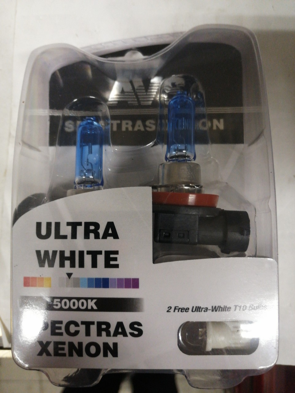 Купить запчасть AVS INDUSTRIAL CO - A07247S Газонаполненные лампы AVS SPECTRAS Xenon 5000K H11 12V 75W, комплект 2+2 (T-10) шт.