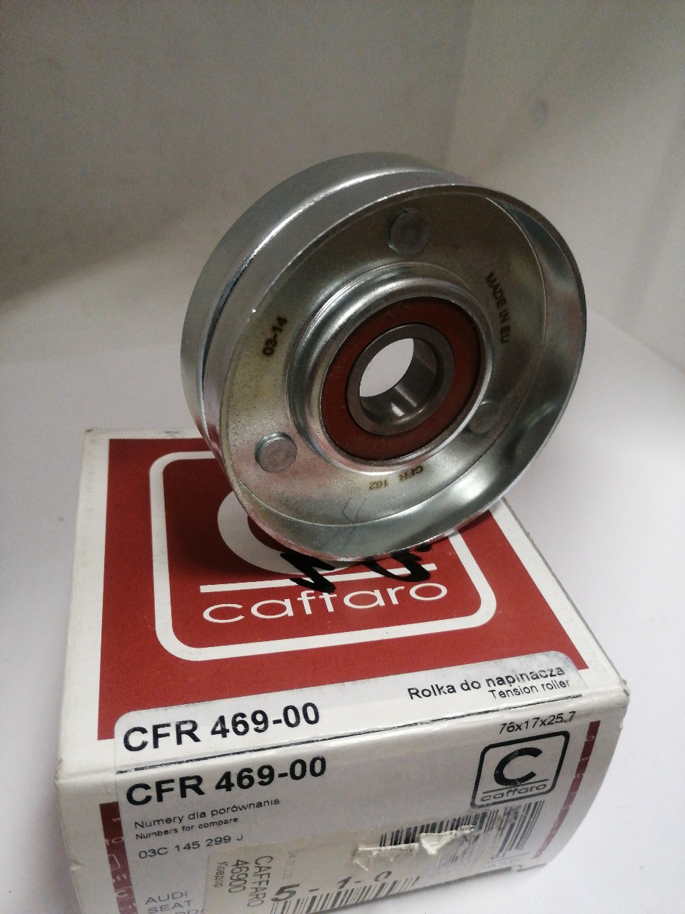 Купить запчасть CAFFARO - 46900 D76X26     Ролик генератора натяжной Audi A1, Skoda Fabia, VW Golf 5, Passat, Tiguan 1.4 TSI (без натяжителя)