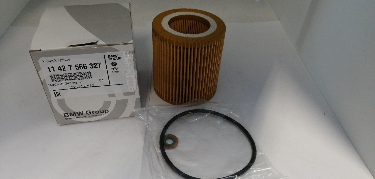 Купить запчасть BMW - 11427566327 Фильтр масляный BMW 1-Series, E81, E82, E87, E88, F20, F21, BMW 2-Series, F22, F23, BMW 3-Series