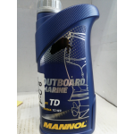 Купить Mannol 1412 MANNOL 2-Takt OUTBOARD MARINE TC-W3 (1л)(20 шт)(п/синт. для лодоч.2-х такт.двиг.)NMMA TC-W 3 API TD