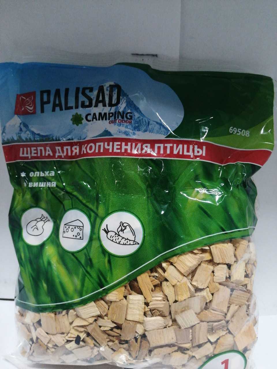 Купить запчасть PALISAD - 69508 Щепа для копчения птицы (ольха+вишня), Россия Camping// Palisad