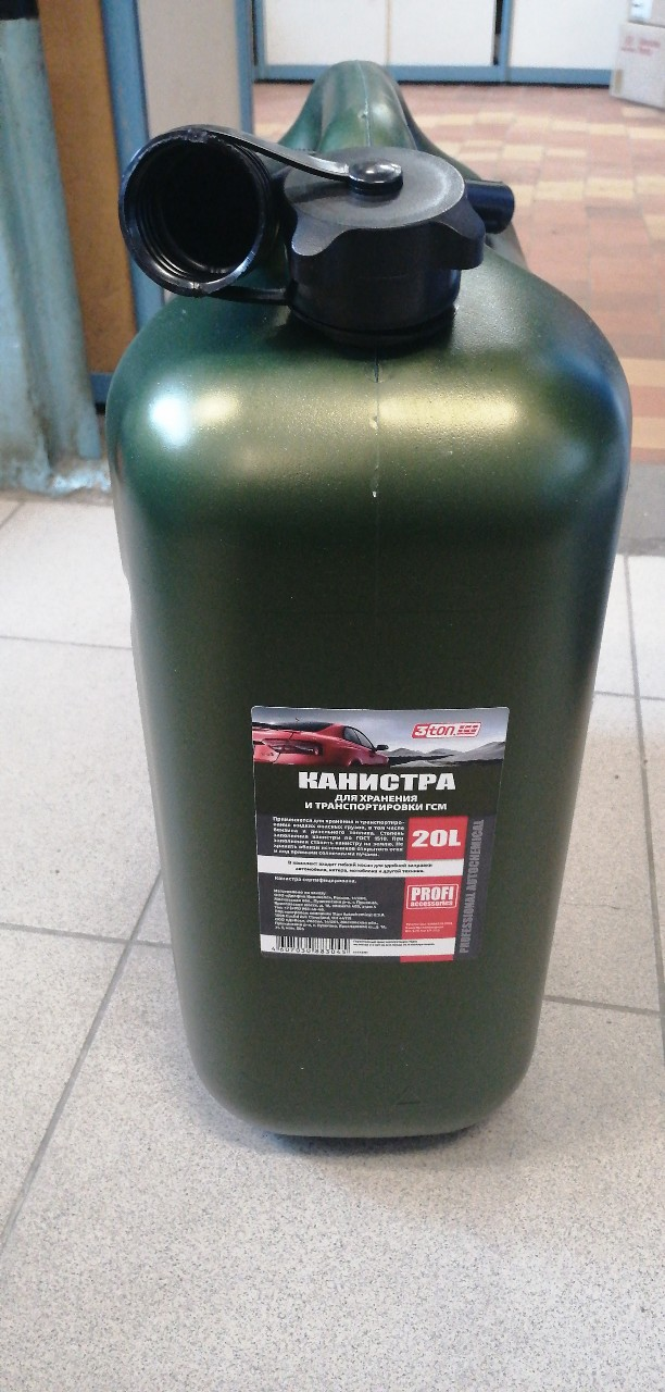 Купить запчасть 3TON - 55332 Канистра 20л для топлива в комплекте с крышкой и лейкой Оливковая 3TON