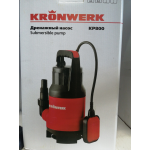 Купить Инструмент 97232 Дренажный насос для грязной воды KP800, 800 Вт, подъем 8 м, 13000 л/ч// Kronwerk