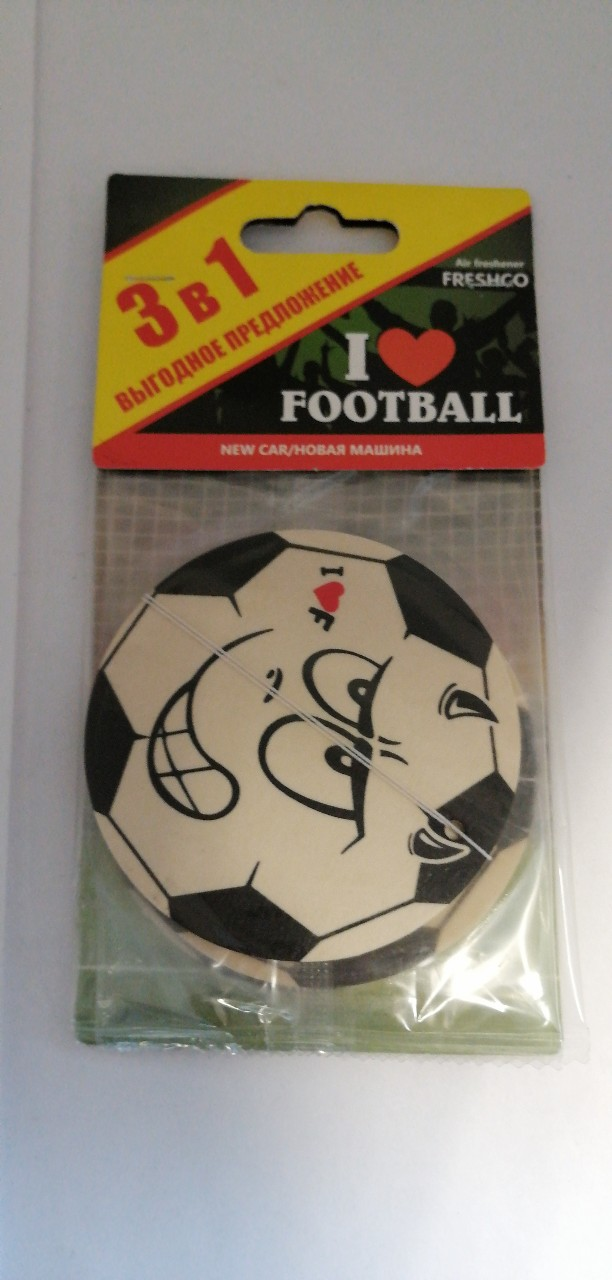 Купить запчасть AZARD - AR1GM010 Ароматизатор на зеркало Azard I love football 3 в 1 mix
