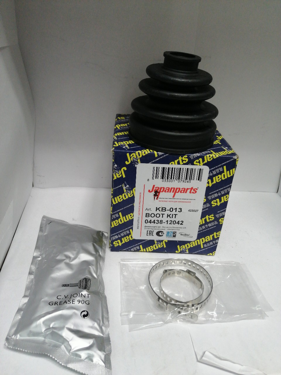 Купить запчасть JAPANPARTS - KB013 [Пыльник ШРУСа ком/кт][TOYOTA Carina E 95-97/Carina II 83-92/Corolla 79-89/MR 2 I 84-90/Starlet 89-9