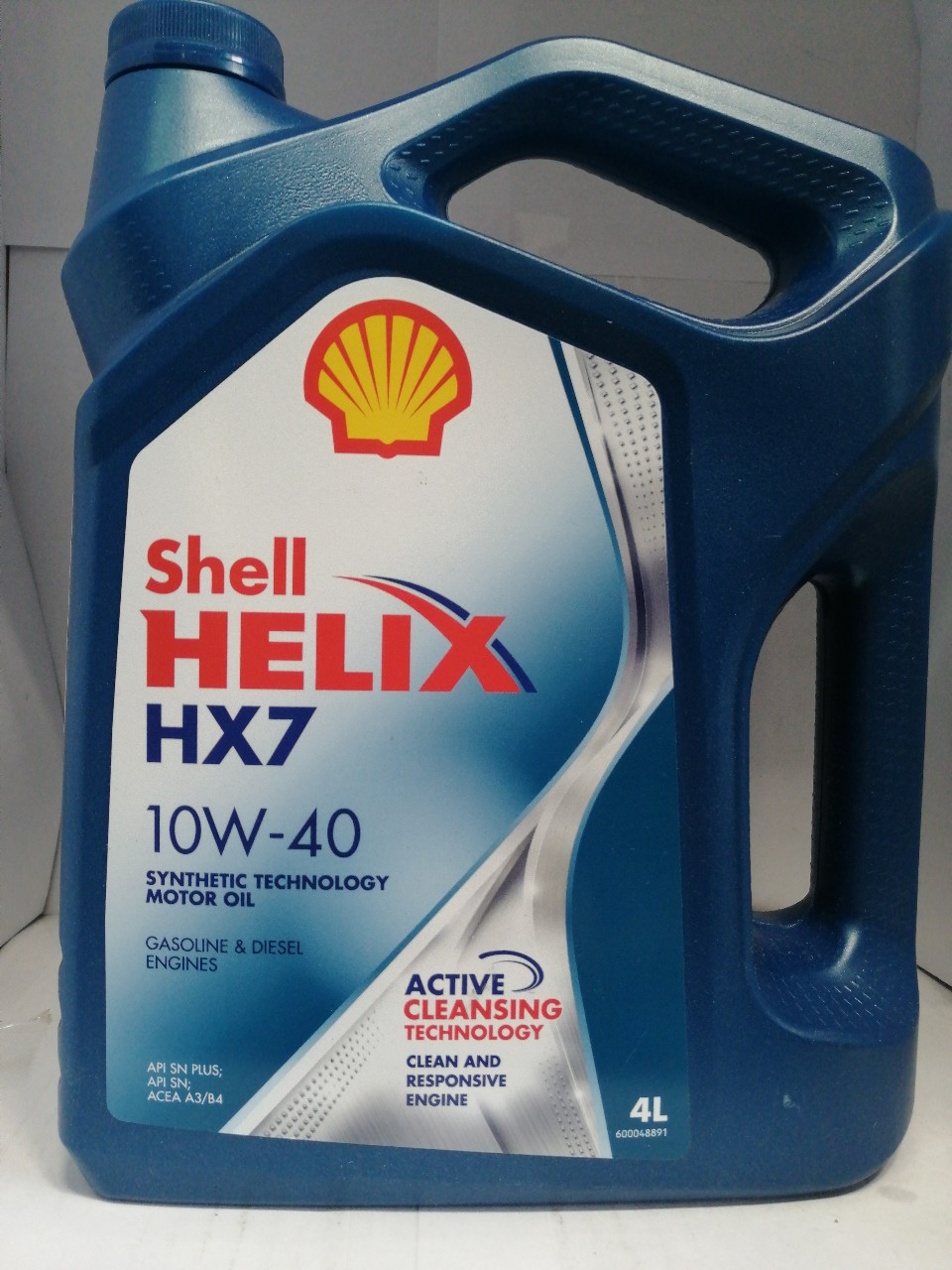 Купить запчасть SHELL - 550040315 Масло SHELL Helix HX7 10W40 (SN/CF) A3/B4 (4л) п/синт.