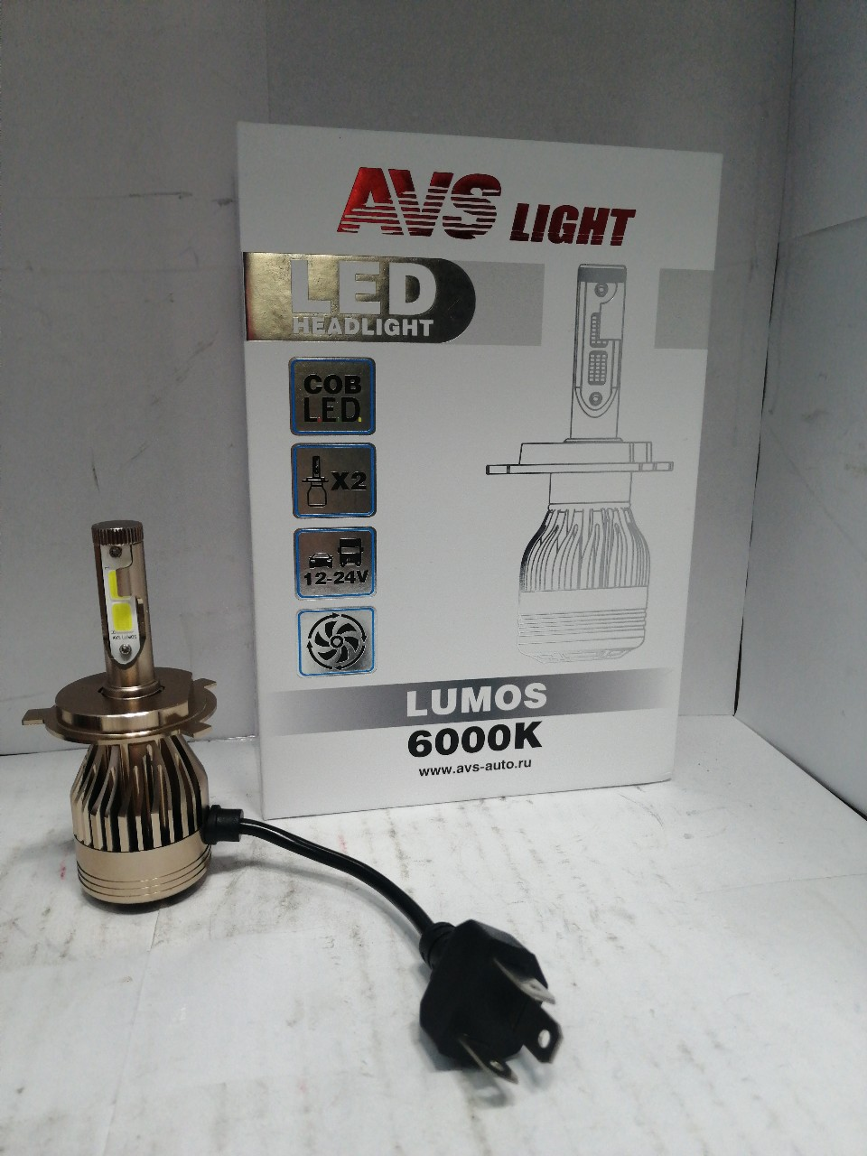 Купить запчасть AVS INDUSTRIAL CO - A07100S Светодиодная лампа AVS Lumos H4.12/24V.30W.2 шт.