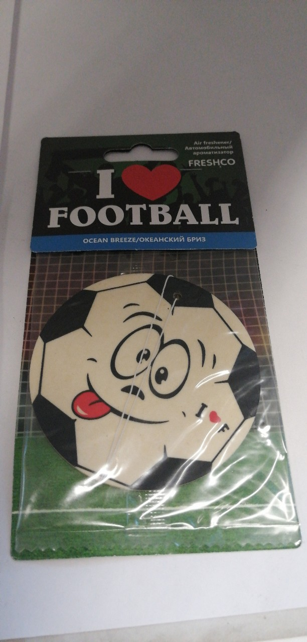 Купить запчасть AZARD - AR1FB030 Ароматизатор картонный "Freshco I love Football" Океанский бриз AR1FB030