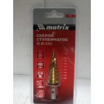 Купить Matrix 72356 Сверло ступенчатое, 4-6-8-10-12-14-16-18-20 мм, HSS, спиральный проф., шестигр. хвостовик// Matrix
