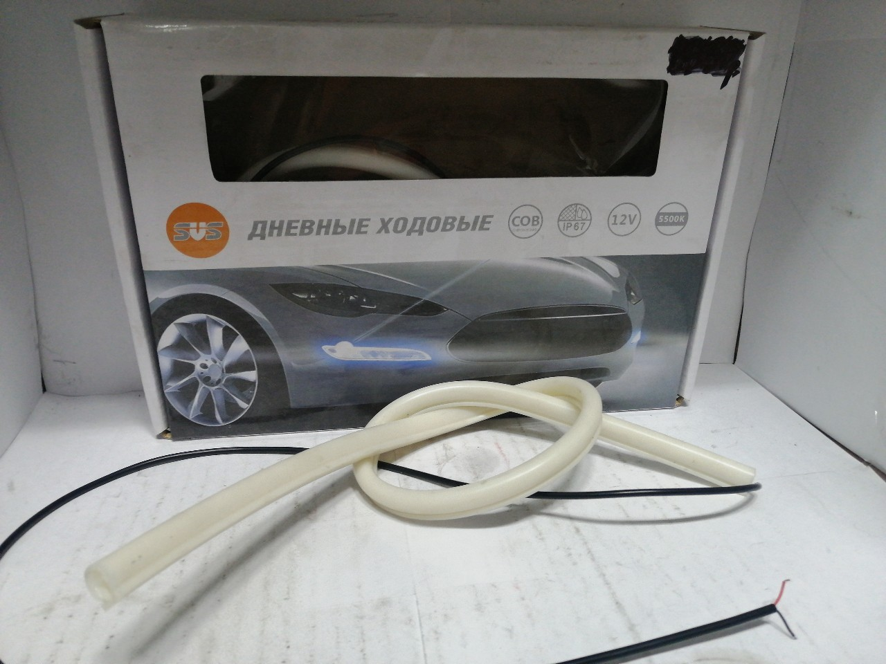 Купить запчасть SVS - 0020077000 Комплект универсальных DRL SVS без функции поворотника 114White 600мм