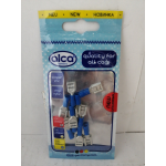 Купить Alca 640790 Наконечник плоский гнездовой 9 мм синий 10 шт в уп ALCA