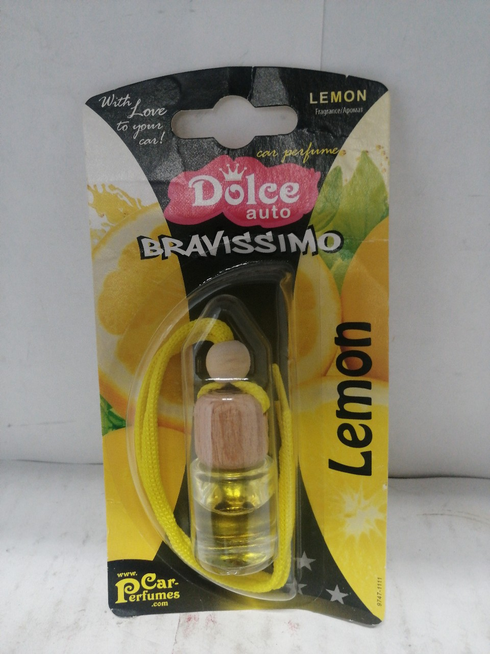 Купить запчасть EXOTICA - 974711 Ароматизатор Dolce Auto Bravissimo Lemon флакон с деревянной крышкой