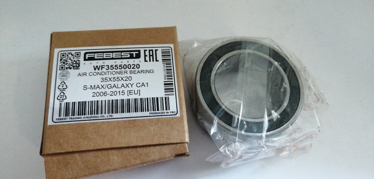 Купить запчасть FEBEST - WF35550020 ПОДШИПНИК КОНДИЦИОНЕРА 35X55X20