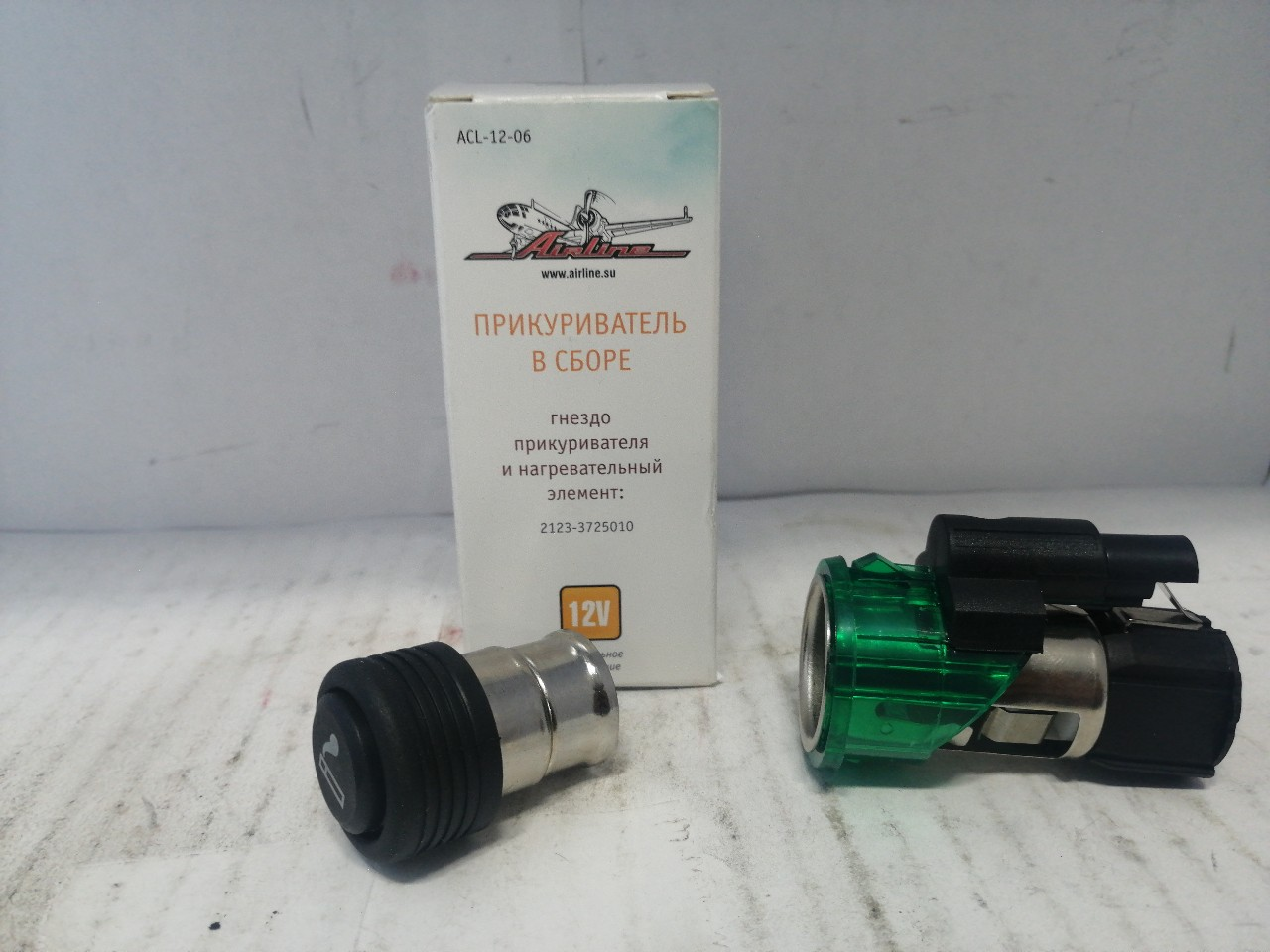 Купить запчасть AIRLINE - ACL1206 прикуриватель AIRLINE 2110-2112 Kalina/Granta/Priora, CHEVROLET Niva в сборе ACL-12-06