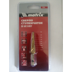 Купить Matrix 72353 Сверло ступенчатое,4-5-6-7-8-9-10-11-12 мм, HSS, спиральный проф., шестигр. хвостовик// Matrix