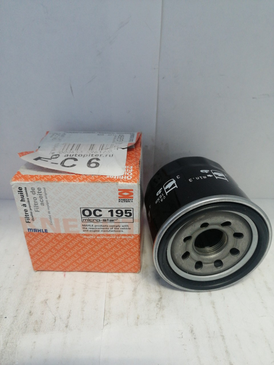 Купить запчасть KNECHT/MAHLE - OC195 Фильтр маслян. Kia Atos 1,0i,Klarus K9A/GC 1,8L 96->/Sephia FA , Shuma II, Spectra 1,5/1,6/1,8L 95->