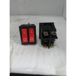 Купить Nord YADA 905448 Клавиша 250V 15А ДВОЙНАЯ красная с подсветкой (6конт.) ON- OFF TM Nord YADA