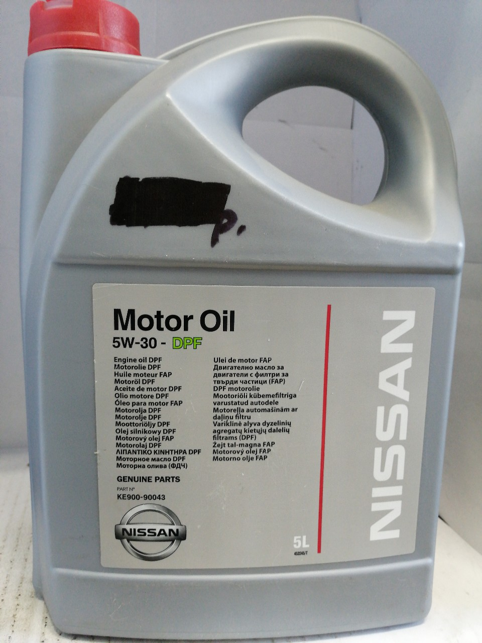 Купить запчасть NISSAN - KE90090043 Масло моторное "NISSAN" Motor Oil DPF 5W30 C3 CF (5 л) синт.