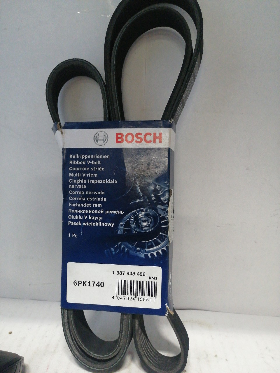 Купить запчасть BOSCH - 1987948496 Ремень поликлиновый SSANGYONG New Action 2,0G (6PK1740) 1987948496 КодАльянса: ЦКК0039140
