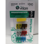 Купить NORD YADA 902258 ПредохранительMEDIUM W270 к-т12шт в блистере с пинцетом (7.5,10,15,20,25,30 Амп по 2шт.)