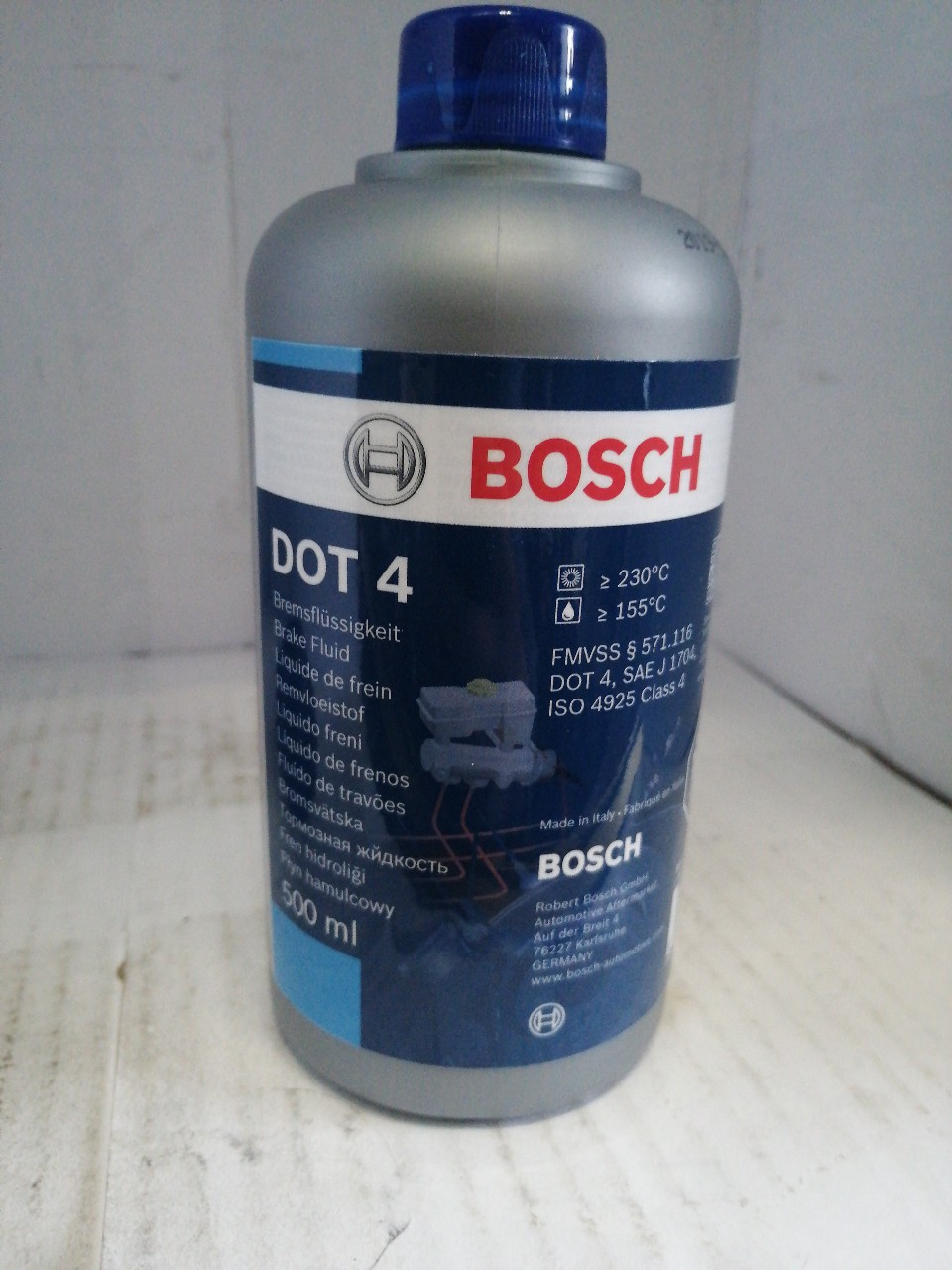 Купить запчасть BOSCH - 1987479106 BOSCH жидкость тормозная DOT-4 (0,5л) Пластик (1987479106) (vaz&gaz)
