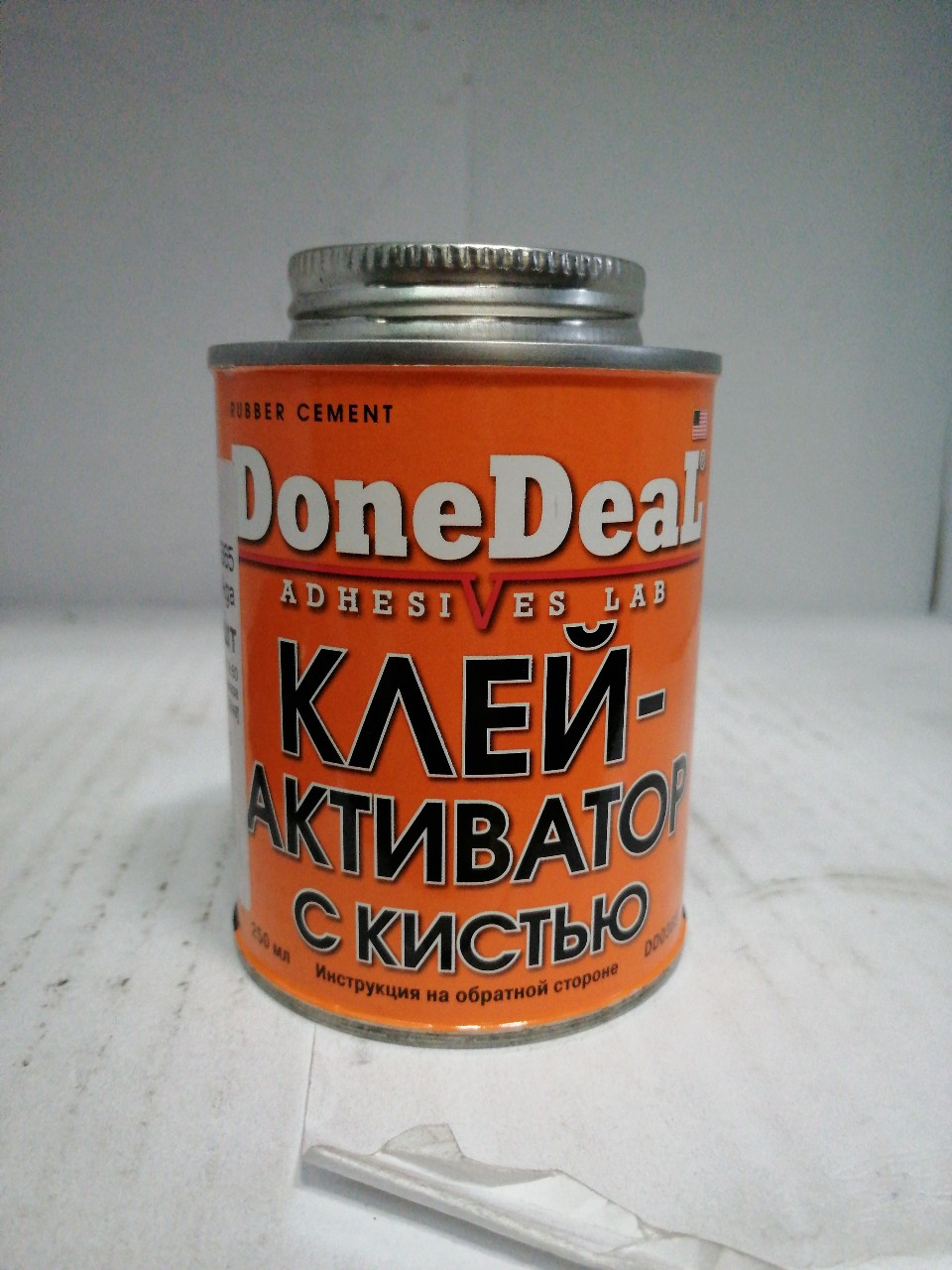 Купить запчасть AGA - DD0365 Клей-активатор с кистью для ремонта шин CHEMICAL CEMENT 250 мл DONE DEAL