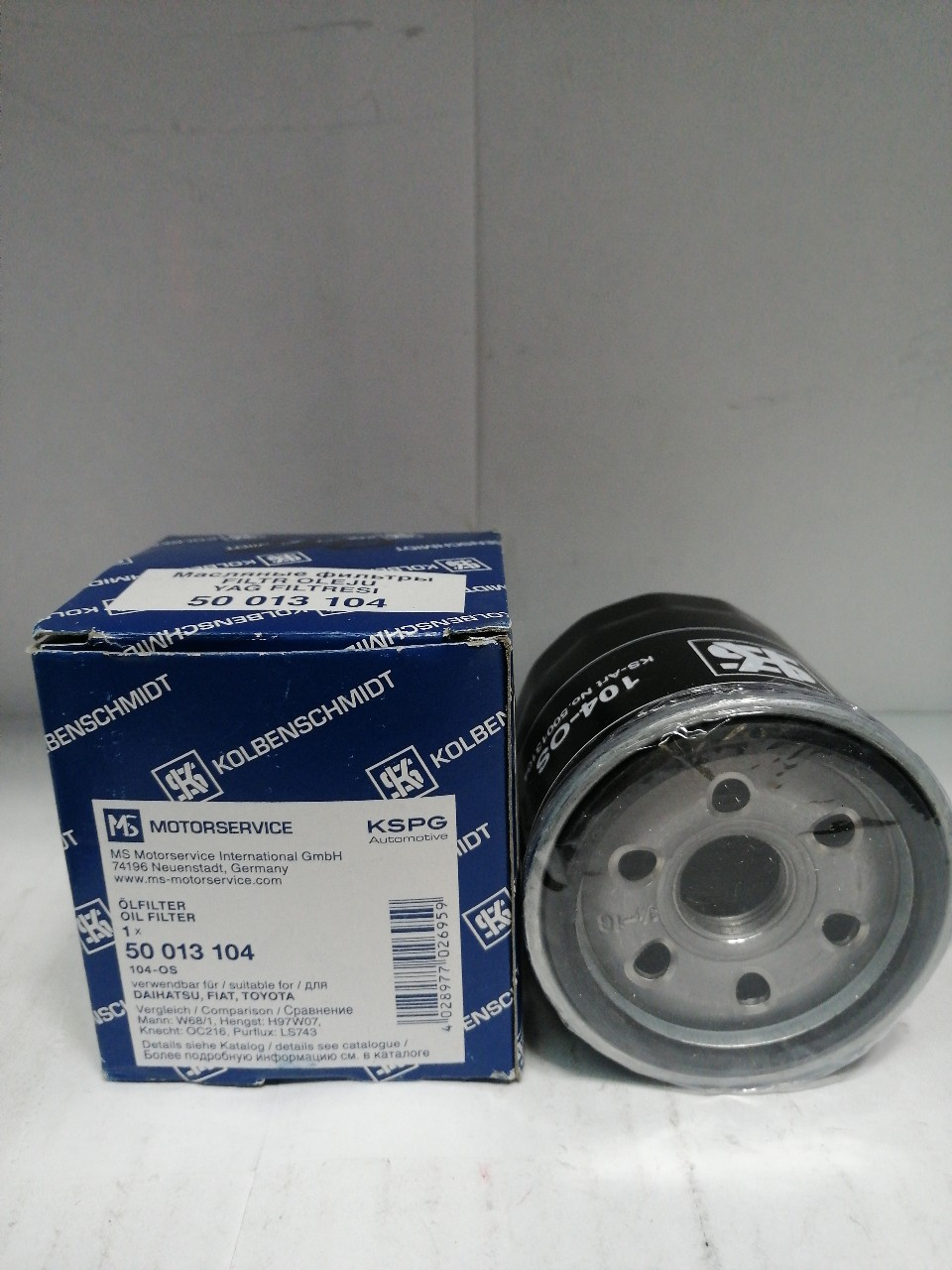 Купить запчасть KOLBENSCHMIDT - 50013104 104-OS Фильтр масл.Toyota Avensis 1.6-2.0 97->/Carina/Camry 1.8-2.2 86-01/Corolla/RAV4