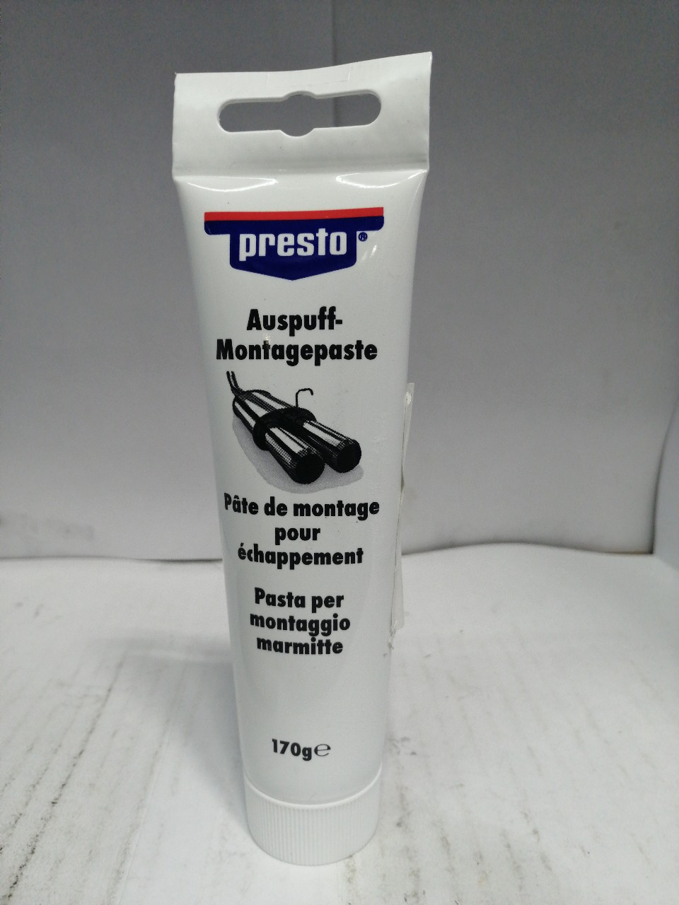 Купить запчасть PRESTO - 603123 Цемент глушителя (монтажная паста для ремонта выхлопнсистемы) 170гр