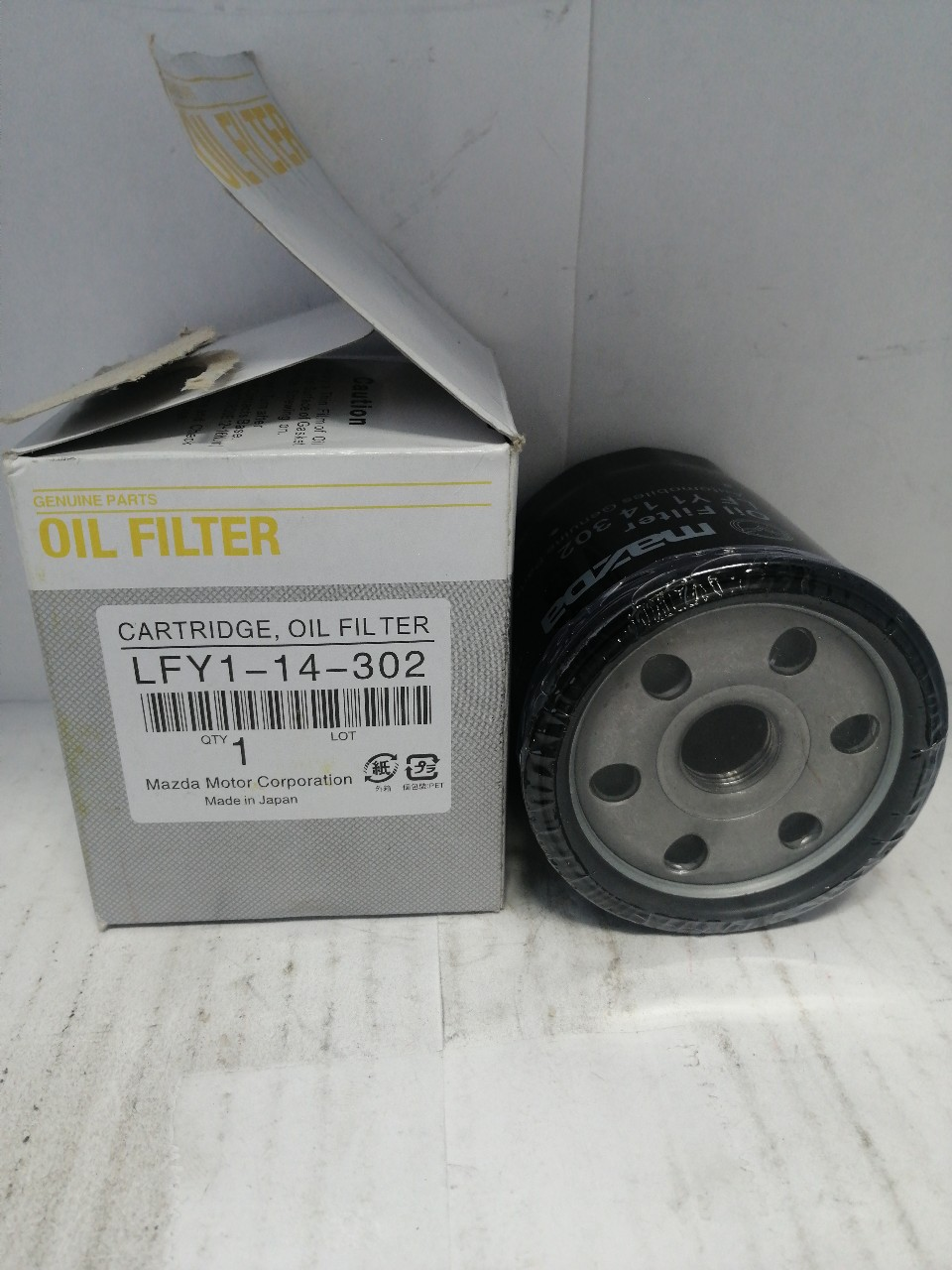 Купить запчасть MAZDA - LFY114302 Фильтр масляный OEM Mazda L3VE, LF# Mazda6 2007-, Mazda3 2006-, CX-7 2009-
