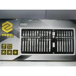 Купить VOREL 66400 Набор бит 1/2 inch, 3/8 inch, 40 пр: HEX (6 гр.), SPLINE (12 гр.), TORX, в метал. боксе