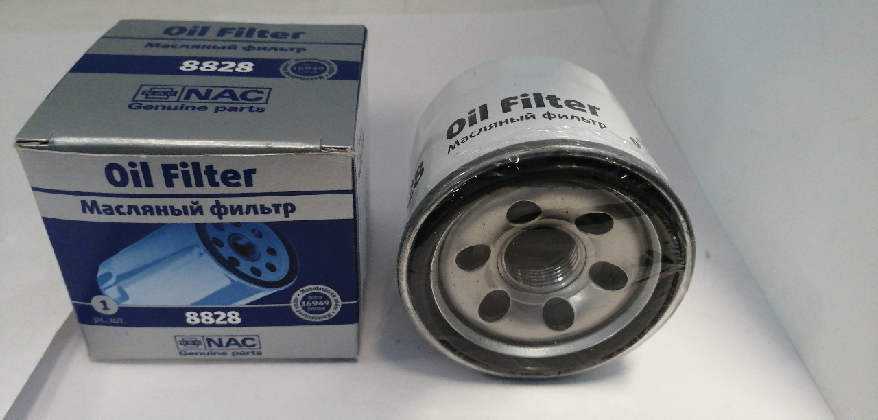 Купить запчасть NAC - 8828 Фильтр масляный Kia 1.1-1.8/X-Trail/Juke/Qashqai/Patrol/Murano/Mazda 3/Forester/Impreza бензиновый д