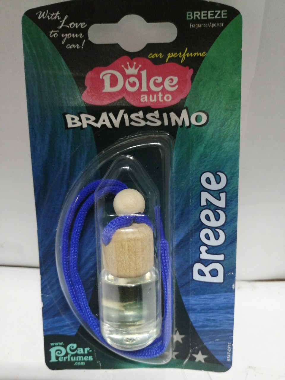 Купить запчасть EXOTICA - 974707 Ароматизатор Dolce Auto Bravissimo Breeze флакон с деревянной крышкой
