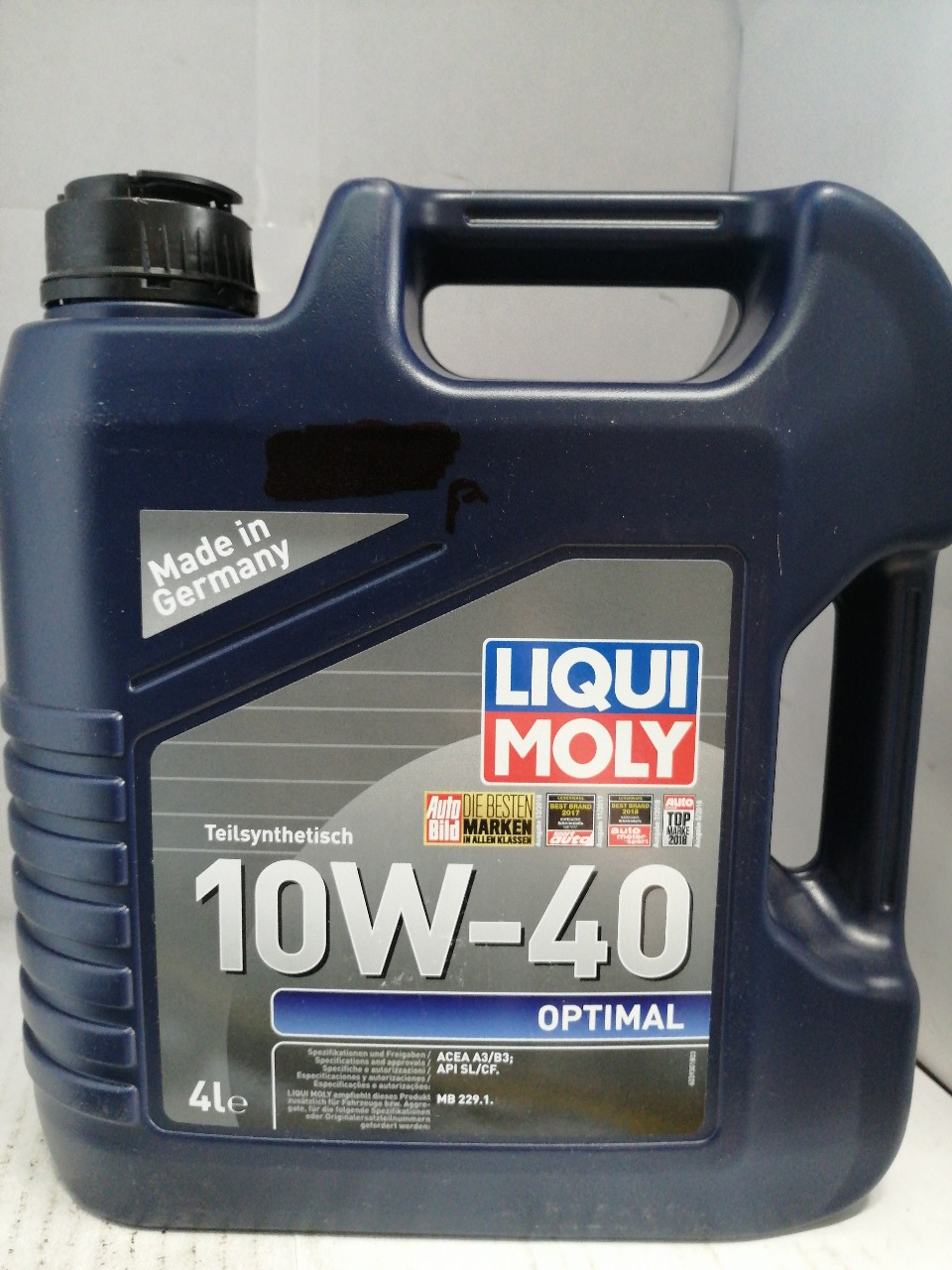 Купить запчасть LIQUI MOLY - 3930 3930 LiquiMoly П/с. мот.масло Optimal 10W-40 CF/SL A3/B3 (4л)
