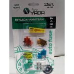 Купить NORD YADA 904064 Предохранитель MINI W269-2 с индикатором 12 шт в блистере (5А,7,5А,10А-2,15А-2,20А-2,25А,3...