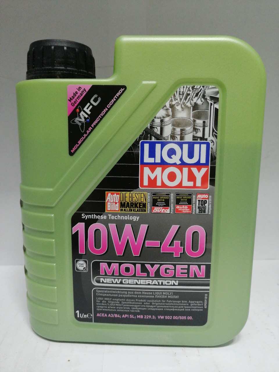 Купить запчасть LIQUI MOLY - 9059 9059 LiquiMoly НС-синт. мот.масло Molygen New Generation 10W-40 (1л)