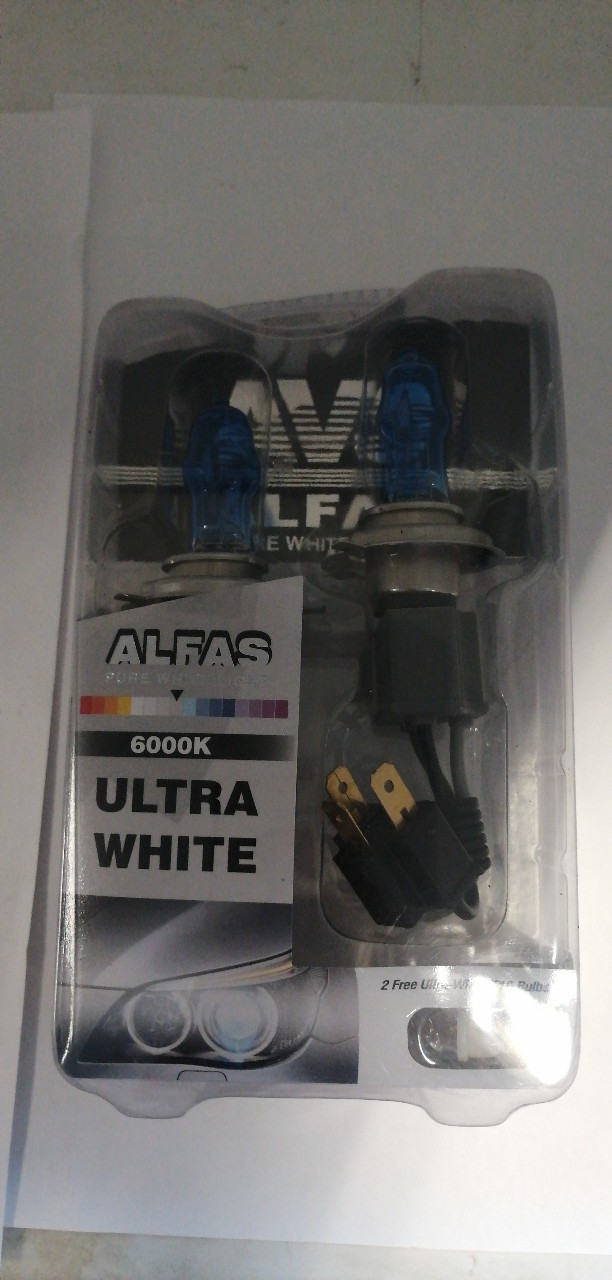 Купить запчасть AVS INDUSTRIAL CO - A07244S Лампа газонаполненная 12 В H4 6000К 75/85 Вт Alfas Pure White 2+2 (T-10) шт. AVS