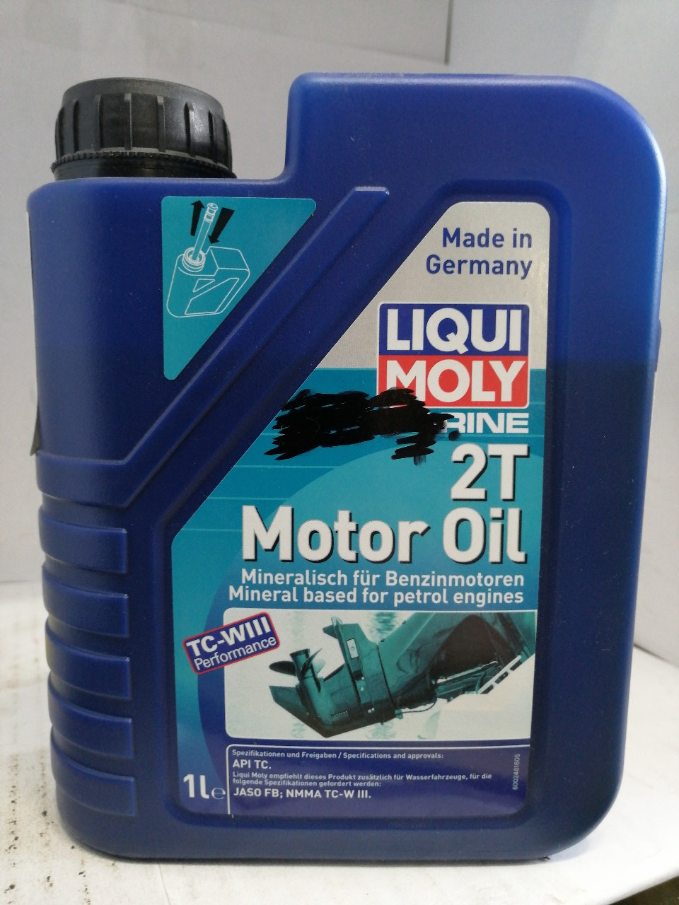 Купить запчасть LIQUI MOLY - 25019 Масло моторное минеральное LIQUI MOLY Marine 2T Motor Oil для водной техн. (25019) 1л
