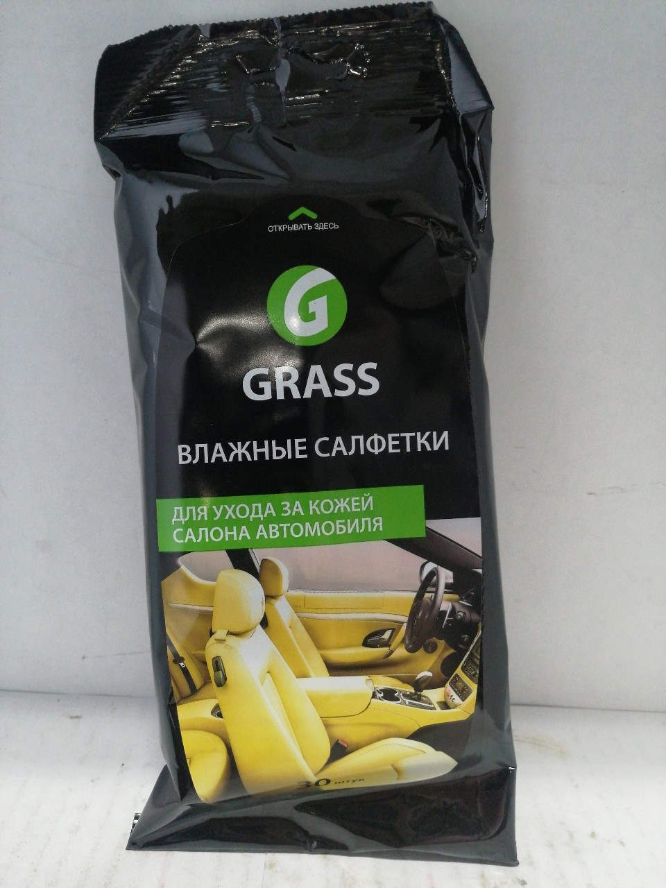 Купить запчасть GRASS - IT0312 Салфетки влажные для кожи (30шт) GRASS