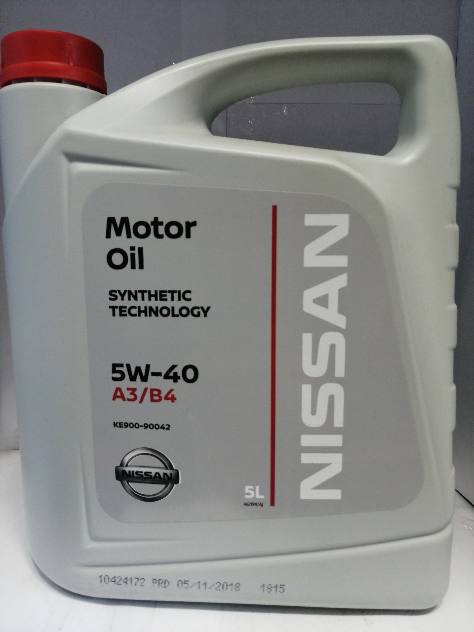 Купить запчасть NISSAN - KE90090042R Моторное масло NISSAN SAE 5W40 (A3/B4, SM/SN/CF) 5
