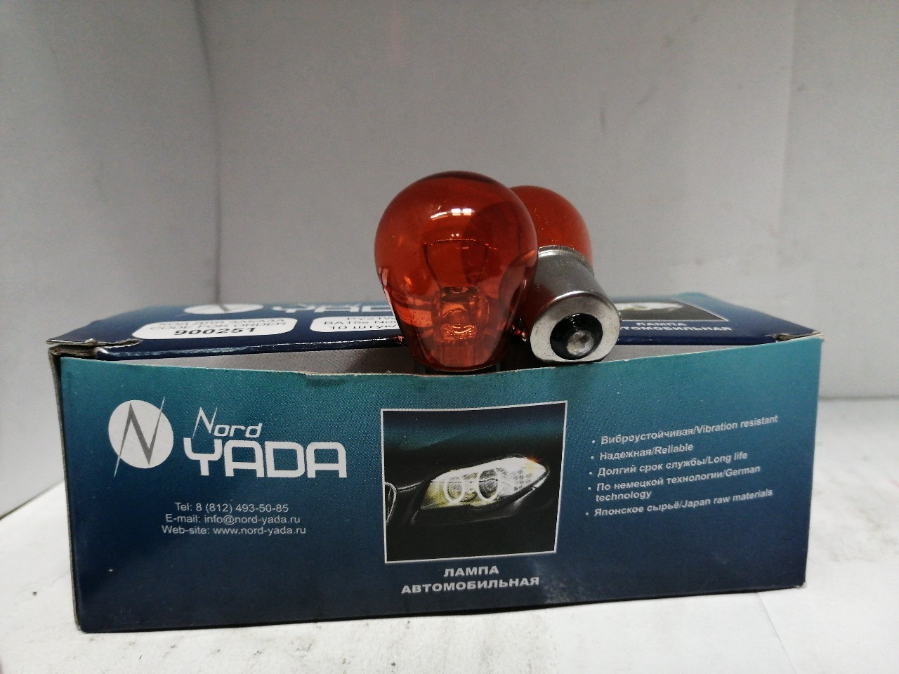 Купить запчасть NORD YADA - 900251 PY21W 12V BA15s автолампа Nord YADA (желт.)