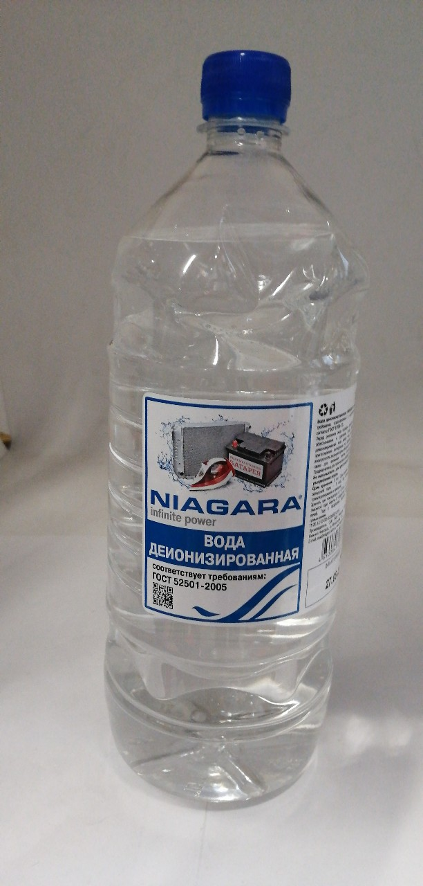 Купить запчасть NIAGARA - 1027000005 Вода деионизированная 1,5 л (бутылка ПЭТ) Ниагара