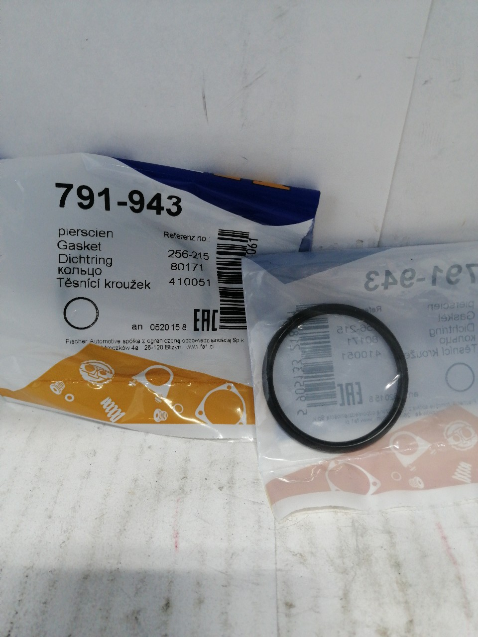 Купить запчасть FISCHER - 791943 791943 Уплотнительное кольцо,18302SB2000/18302SB2S00/1418278110/1418282000/1418260B00/2069177A00*FA1