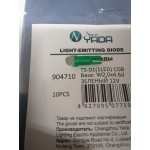 Купить Nord YADA 904710 Светодиод 12V T5-01 (1LED) COB W1.2W Base:W2.0-4.6d зеленый 0.24W 6lm TM NORD YADA