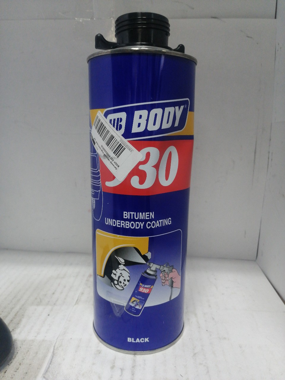 Купить запчасть BODY - 9300200010 Антикор черный под пистолет 1кг BODY 930 9300200010