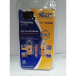 Купить Kraft KT700085 Лампа светодиодная 12V W5W Yellow T10 W2.1*9.5d 