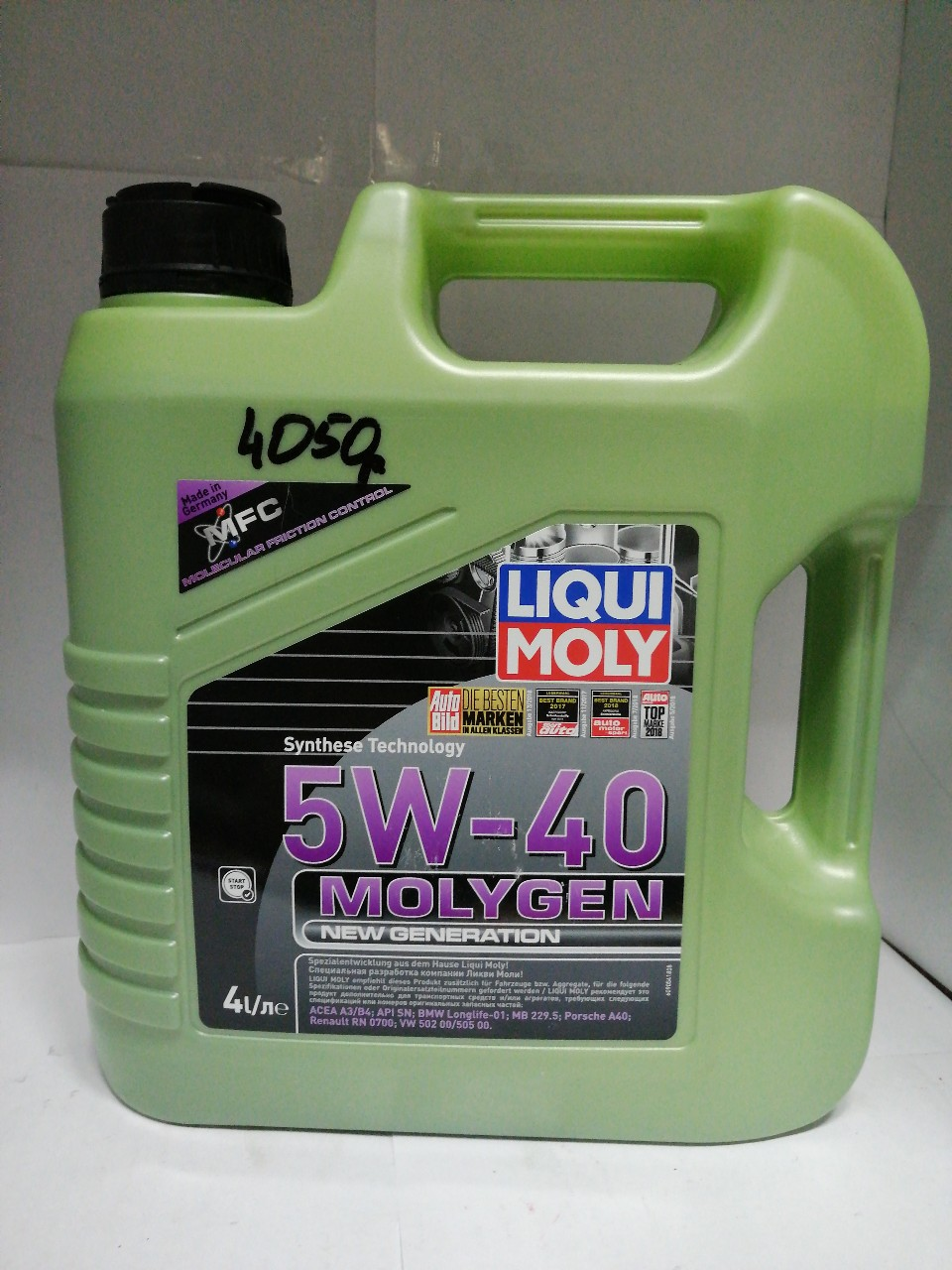 Купить запчасть LIQUI MOLY - 9054 5W-40 SN/CF MOLYGEN NEW GENERATION 4л (HC-синт.мотор.масло) ДОСТАВКА В ДЕНЬ ЗАКАЗА!ГАРАНТИЯ КАЧЕСТВА