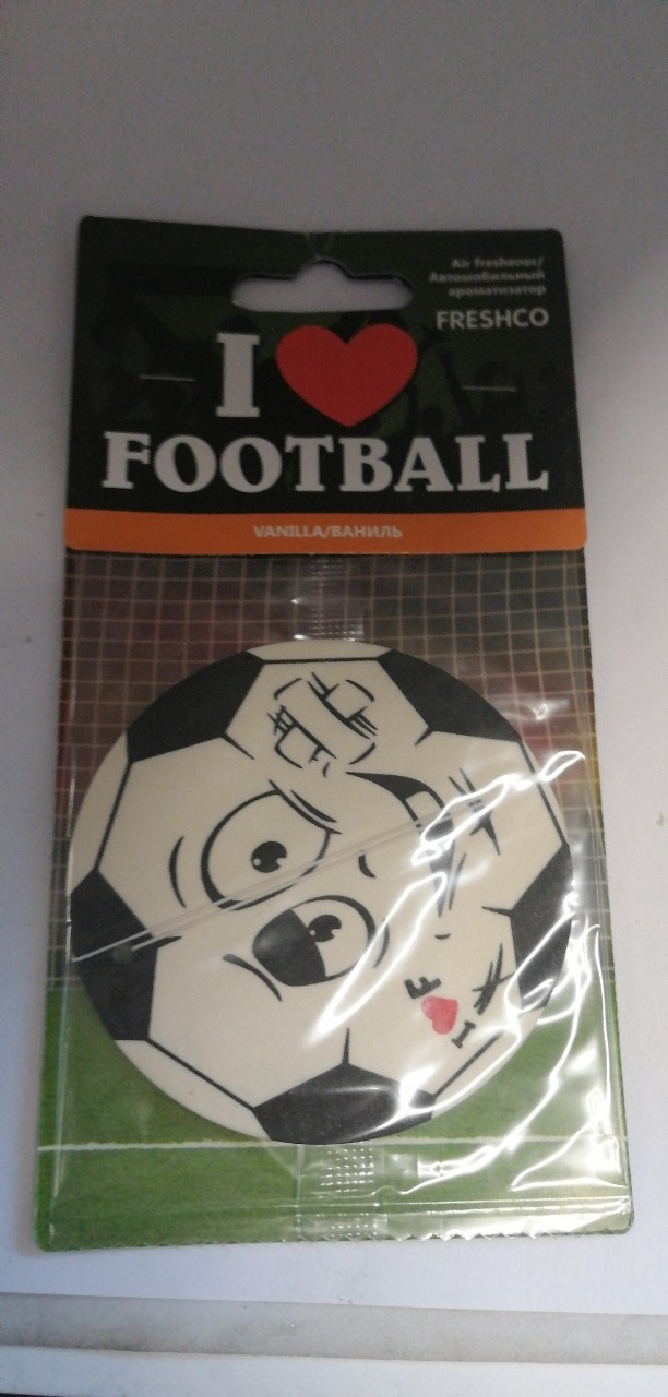 Купить запчасть AZARD - AR1FB010 Ароматизатор картонный "Freshco I love Football" Ваниль AR1FB010