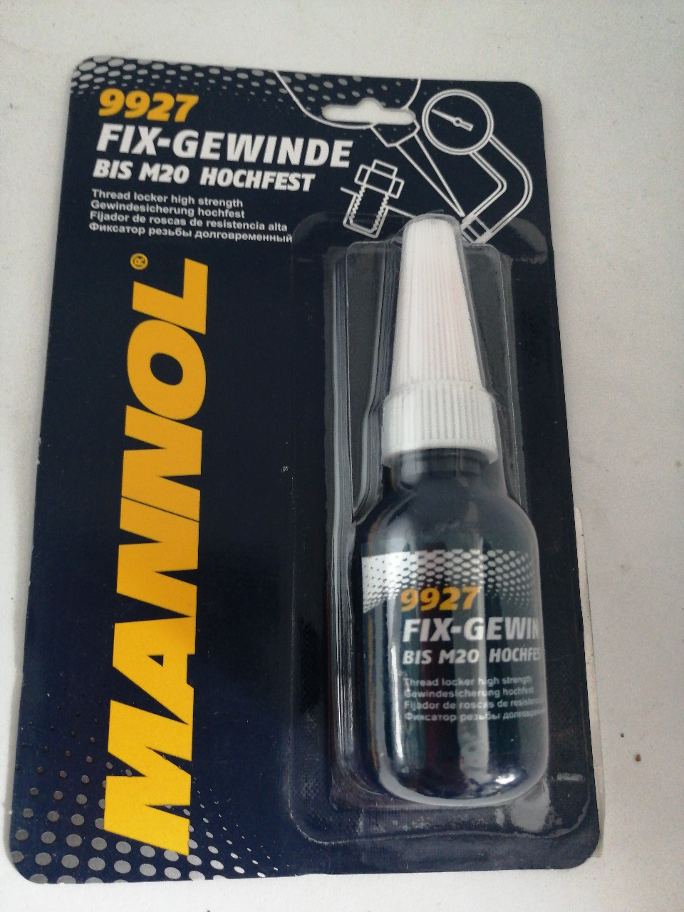 Купить запчасть MANNOL - 2413 9927 MANNOL Fix-Gewinde Hochfest 10 мл. Фиксатор резьбы долговременный