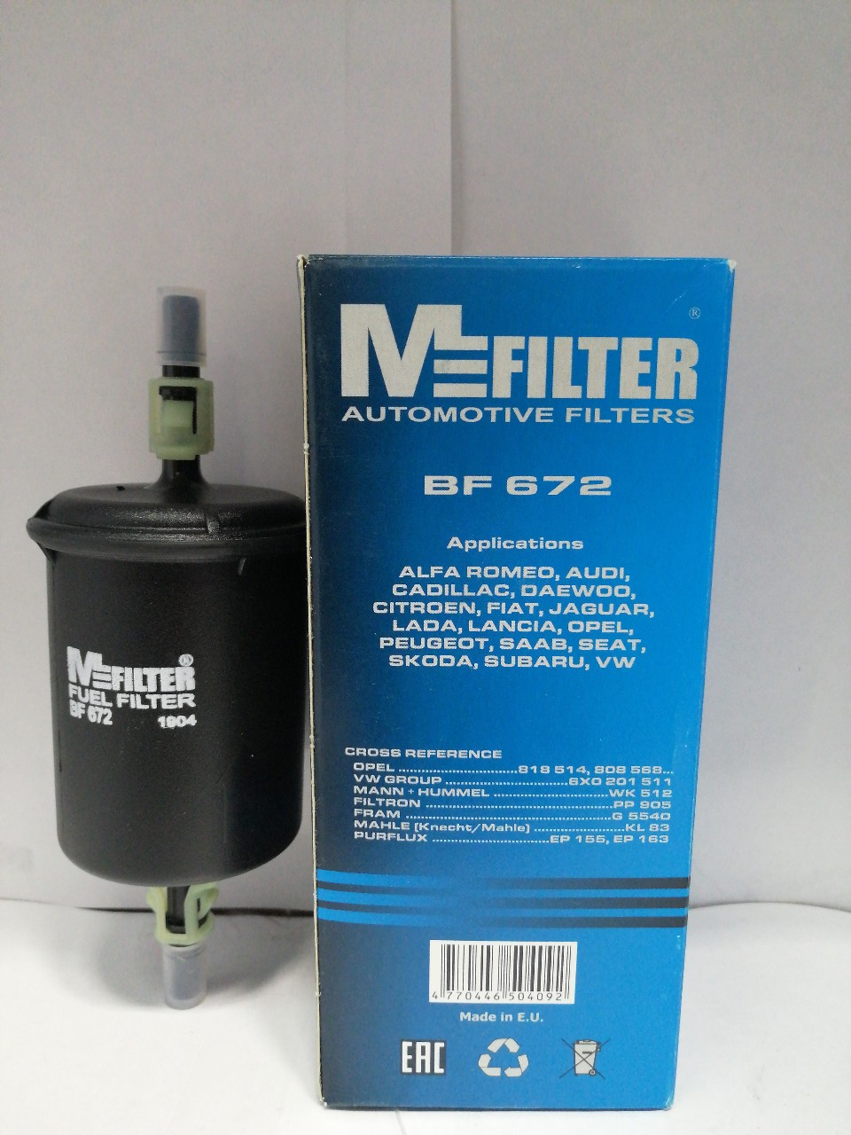 Купить запчасть MFILTER - BF672 ФИЛЬТР ТОПЛ OPL ASTRA/CORSA/OMEGA/VECTRA/FIAT BRAVO 1.2I-3.0 93-